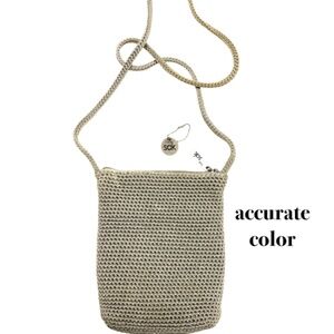 bag The SAK beige crochet crossbody 6.5x8x1.5